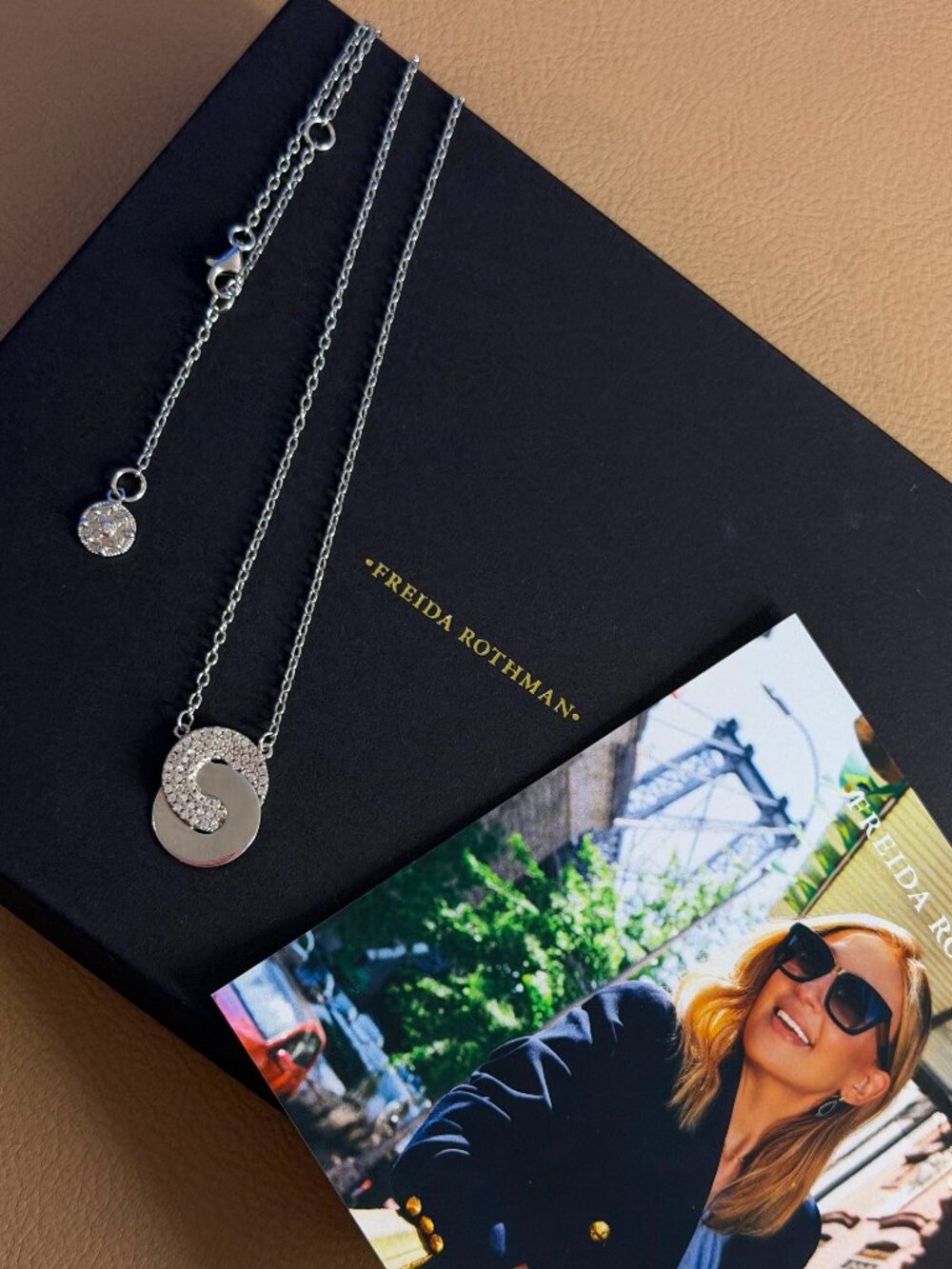 FREIDA ROTHMAN - Radiance Collection - Eternity Knot Pavé Pendant Necklace